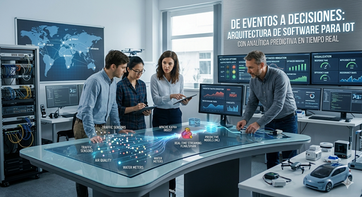 De eventos a decisiones: arquitectura de software para IoT con analítica predictiva en tiempo real