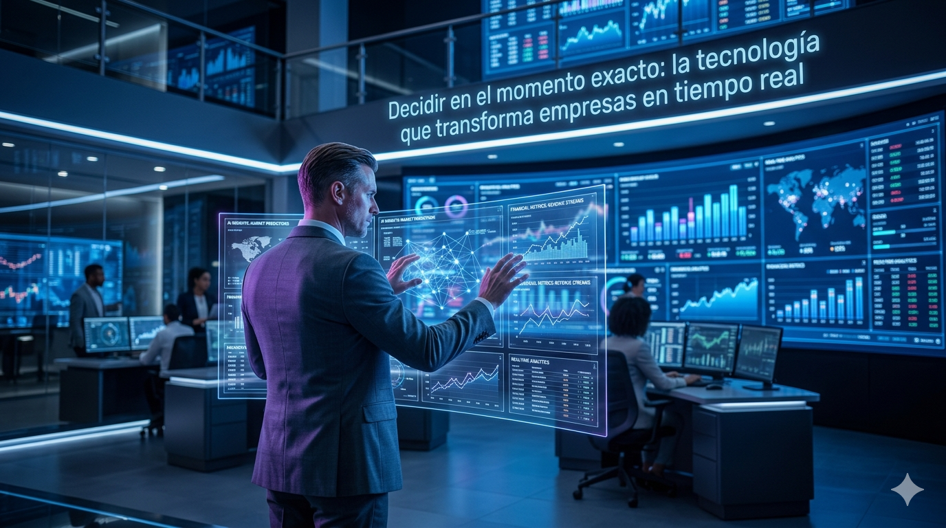 Decidir en el momento exacto la tecnologia que transforma empresas en tiempo real
