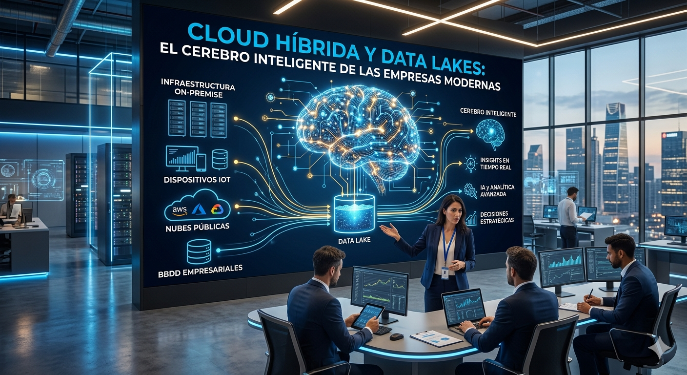 Cloud híbrida y data lakes: el cerebro inteligente de las empresas modernas
