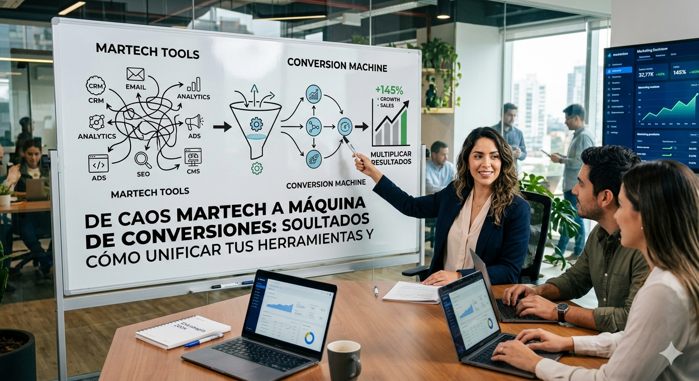 De caos Martech a maquina de conversiones como unificar tus herramientas y multiplicar resultados
