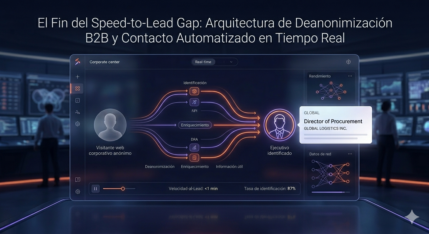 El Fin del Speed-to-Lead Gap: Arquitectura de Deanonimización B2B y Contacto Automatizado en Tiempo Real