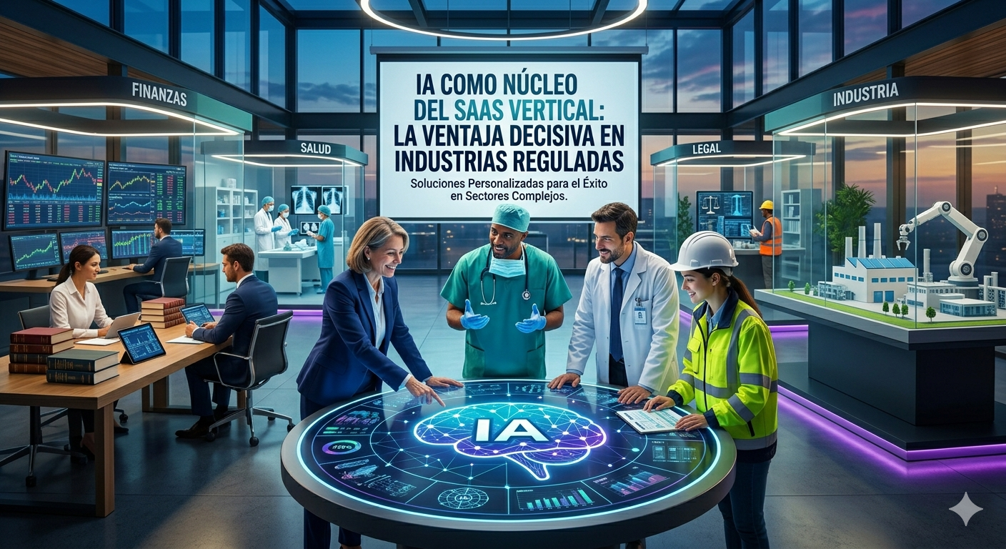 IA como núcleo del SaaS vertical: la ventaja decisiva en industrias reguladas