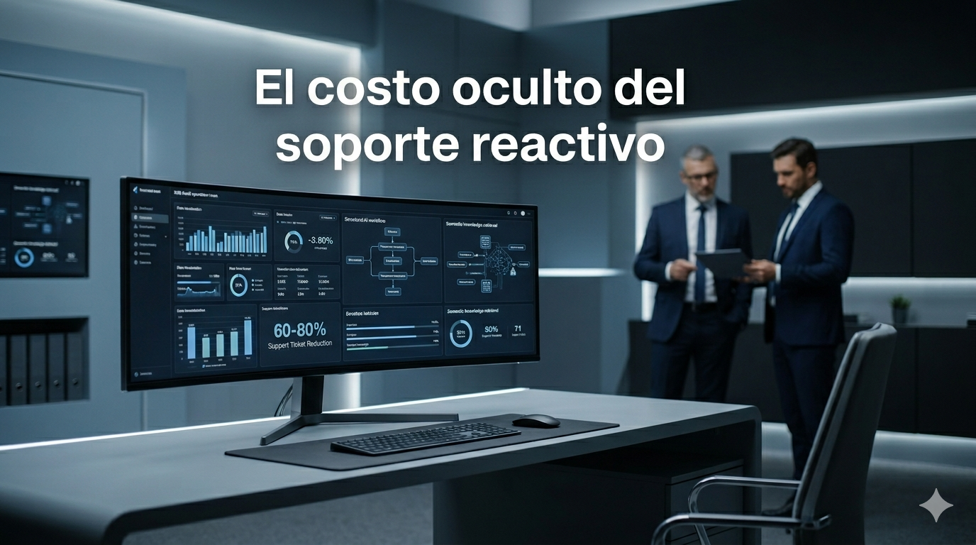 Cómo la IA semántica transforma el caos de tickets en eficiencia operativa el costo oculto del soporte reactivo